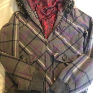 Volcom Plaid Winter Coat